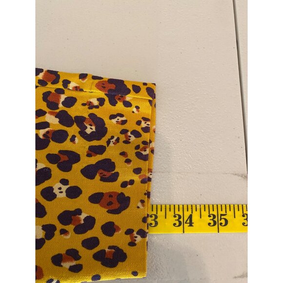 7th Ave Design Studio Yellow Leopard Print Pants Cotton & Spandex Size 2 - Picture 6 of 11